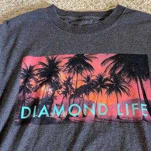 Diamond palm tree shirt